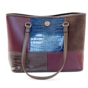 Kim Rogers Mixed Media Tote Purse